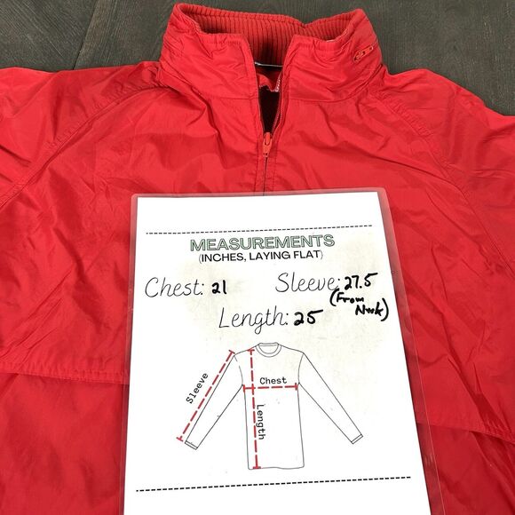 Vtg Woolrich Teton Red Windbreaker Jacket Removable Hood Women's Medium USA - Picture 8 of 10